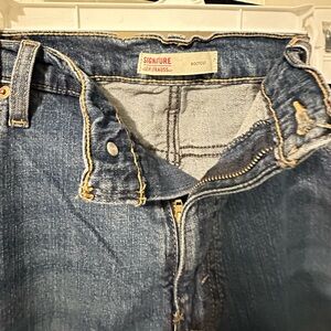 Signature by Levi Strauss Men's Dark Blue Bootcut Jeans